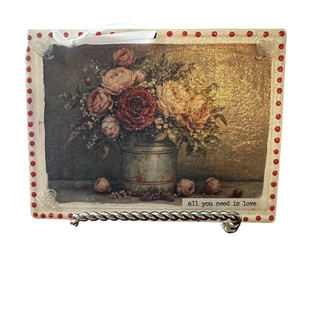 Hand Crafted Floral Still Life Wall Decor